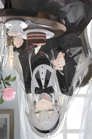 Sampul Novel Reincarnated as a White-Haired Girl, I Don’t Want to Trigger the Defeat CG Bahasa Indonesia - Enuma Novel